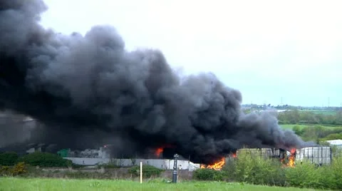 Smoke pollution Stock Footage 22636254