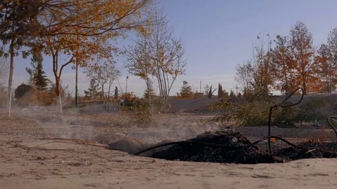 Smoke pollution Stock Footage 120739586