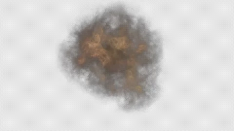 Smoke powder explosion hit on alpha background. Stock-Footage 321715172