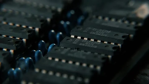 The smoke of the processor in the PC. The computer caught fire. Stock Footage 168672870