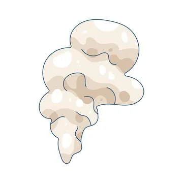 Smoke puff Stock Illustration