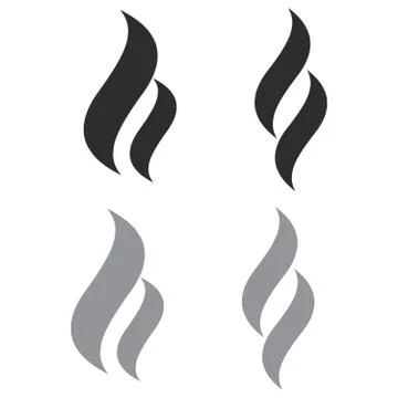Smoke puff vector icon set. Smoke shape vector sign Illustration