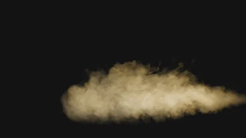 Smoke pulling out from the pipe or vapor steam fog realistic smoke cloud Vidéo 126695619