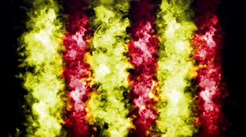Smoke Red Yellow - HD1080 Stock Footage