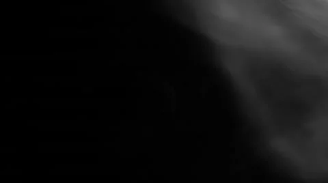 Smoke on the right side, moving slowly in space against black background Stock Footage 50905042