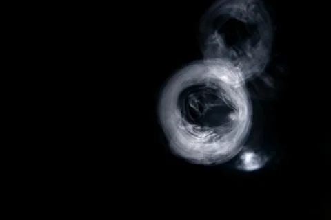 Smoke ring as background Stock Photos