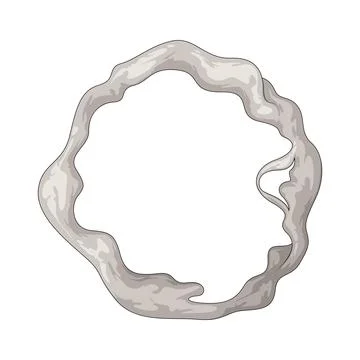 Smoke ring illustration Stock Illustration