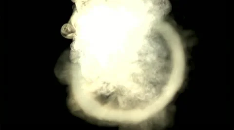 Smoke rings Stock Footage 22666386