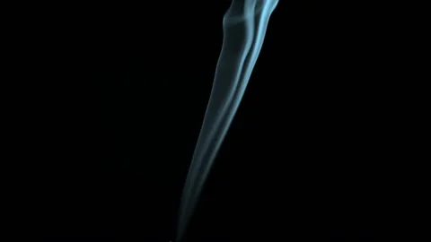 Smoke Rising on Black Background Stock Footage 148667258