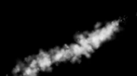 Smoke Rocket Plane Channel Alpha 4K Resolution Ultra HD Vídeo Stock 39844519