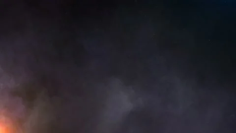 Smoke Rolling with Orange Glow Background 4K Loop Stock Footage 157073257