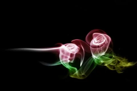 Smoke rose flower pattern, texture, background Stock Photos