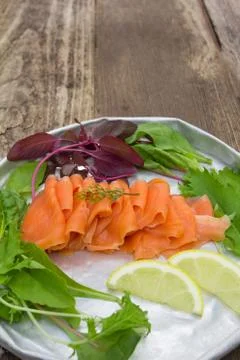 Smoke salmon Stock Photos