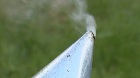 Smoke to scare away bees when collecting honey. 스톡 동영상 150866656