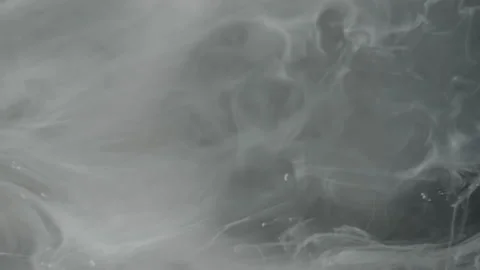Smoke screen. Slow motion video. White watercolor ink in water Video stock 164771652