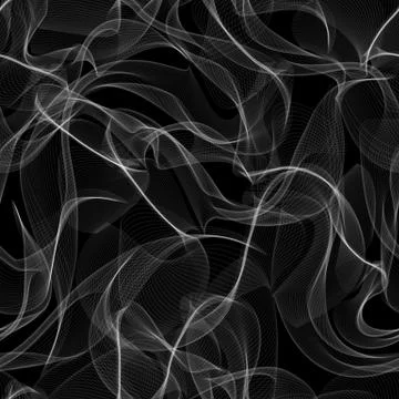 Smoke seamless vector pattern Stock Illustration