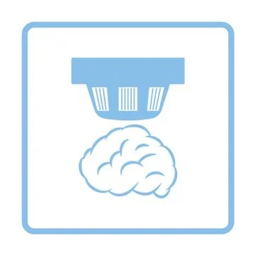 Smoke sensor icon Stock Illustration