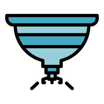 Smoke sensor icon vector flat Illustrazione stock