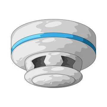 Smoke sensor illustration Illustrazione stock