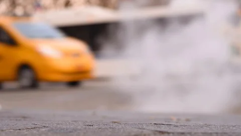 Smoke from the sewer Stock Footage 105925562