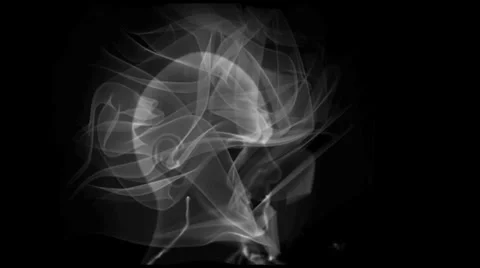 Smoke Shape Head Man Stock Footage 32680957