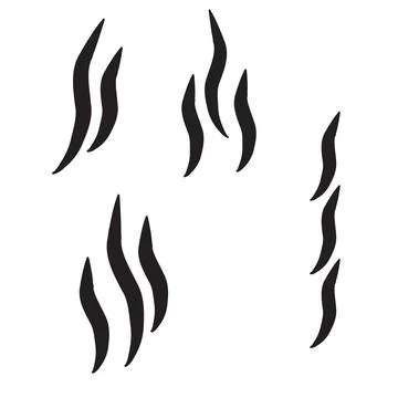 Smoke shape icon on white background. Smoke puff sign. steam symbol. Stock Illustration