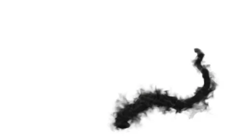 Smoke Shape Sitting Man 2 Stock Footage 32680951