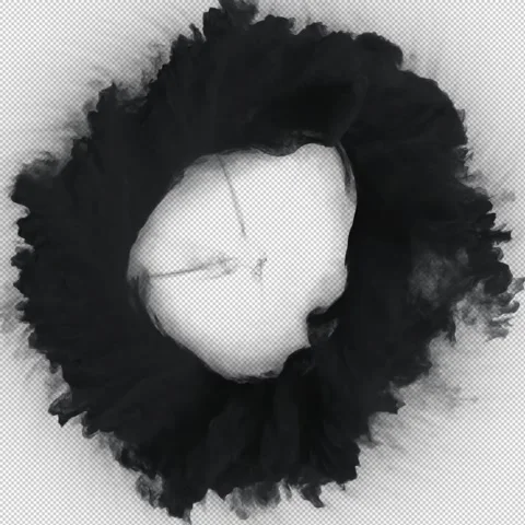 Smoke Shockwave On Alpha Video stock 278013078