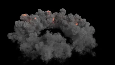 Smoke shockwave effect animation Stock Footage 263002355