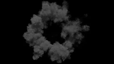 Smoke shockwave effect animation Stock Footage 263002378