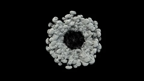 Smoke Shockwave Top Cam Vídeo Stock 89727550