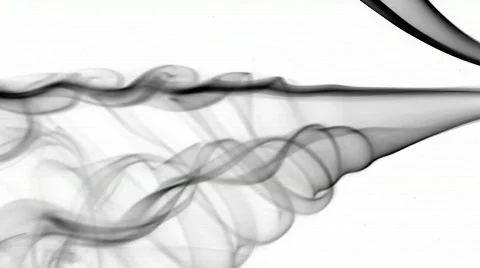 Smoke from side bw Stock Footage 199202