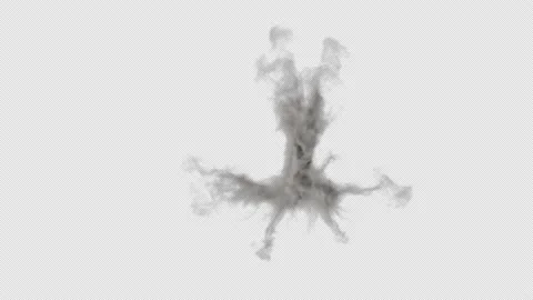 Smoke Simulation, With Alpha Channel Stock Footage 162057248