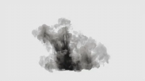 Smoke Simulation, With Alpha Channel Stock Footage 162057901