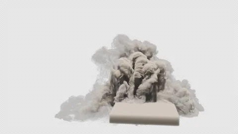 Smoke Simulation, With Alpha Channel Stock Footage 168484509