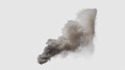 Smoke Simulation, With Alpha Channel Stock Footage 290203780