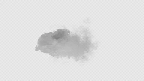 Smoke Simulation, With Alpha Channel Stock Footage 296441482