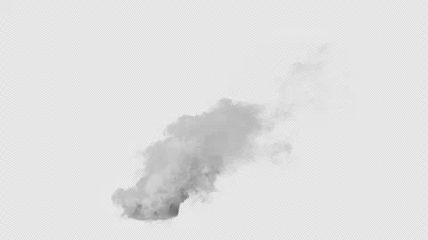 Smoke Simulation, With Alpha Channel Stock Footage 297006944