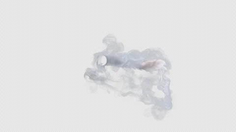 Smoke Simulation, With Alpha Channel Stock Footage 297398436