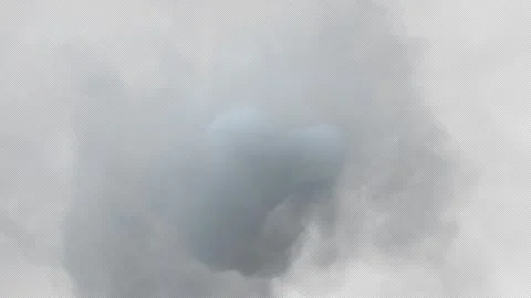 Smoke Simulation, With Alpha Channel Stock Footage 303709939