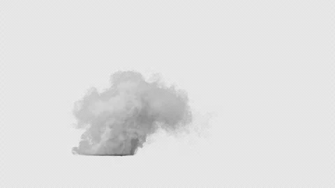 Smoke Simulation, With Alpha Channel Stock Footage 304754783