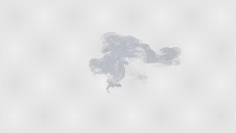 Smoke Simulation, With Alpha Channel Stock Footage 316839023