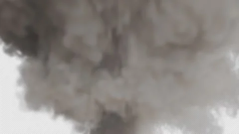 Smoke Simulation, With Alpha Channel Stock Footage 317109857