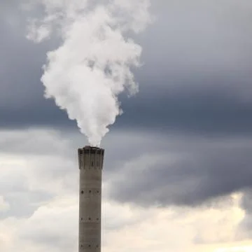 Smoke in sky Stock Photos