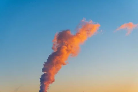 Smoke in the sky Stock Photos
