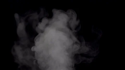 Smoke in slow motion on black background. Stock Footage 112428401