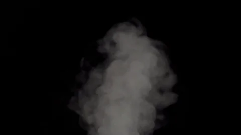 Smoke in slow motion on black background. Stock Footage 112428921