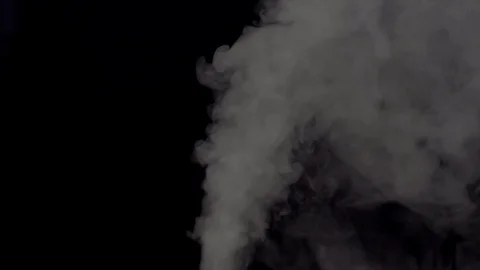 Smoke in slow motion on black background. Stock Footage 112429084