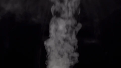 Smoke in slow motion on black background. Stock Footage 112429488