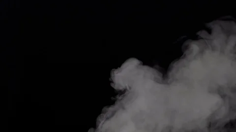 Smoke in slow motion on black background. Stock Footage 112429685
